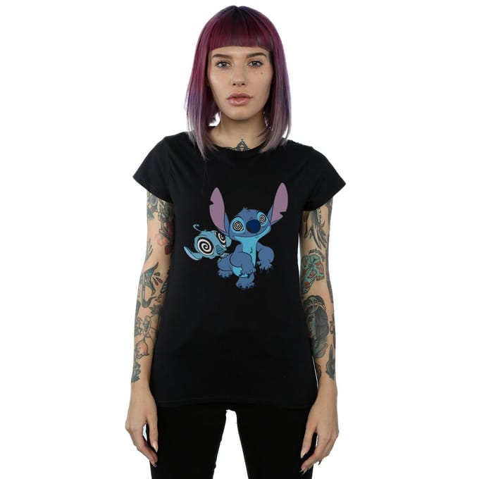 Disney Dames/Dames Lilo And Stitch Hypnotized Katoenen T-Shirt (Zwart)