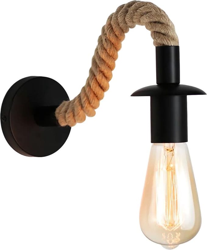 Toolight App1466-1W Wandlamp Zwart 28X28X15Cm