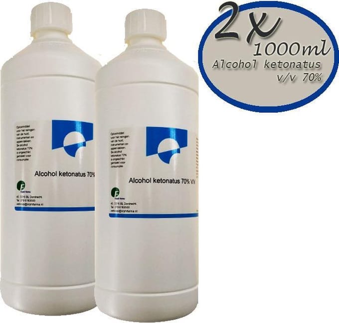Alcohol Ketonatus 70% -2x 1000ml