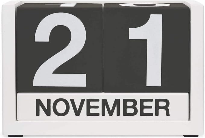 Zwart Drie Zes Vijf Kalender - Creatieve Ontwerpideeën voor Elk Jaar
