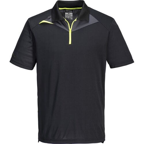 Portwest PW2 Hi Vis polo K/M DX410 - Zwart - M