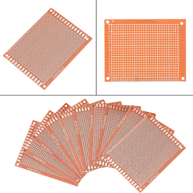 10 stuks set 7x9cm DIY Prototype Enkelzijdig PCB Universeel Circuitbord