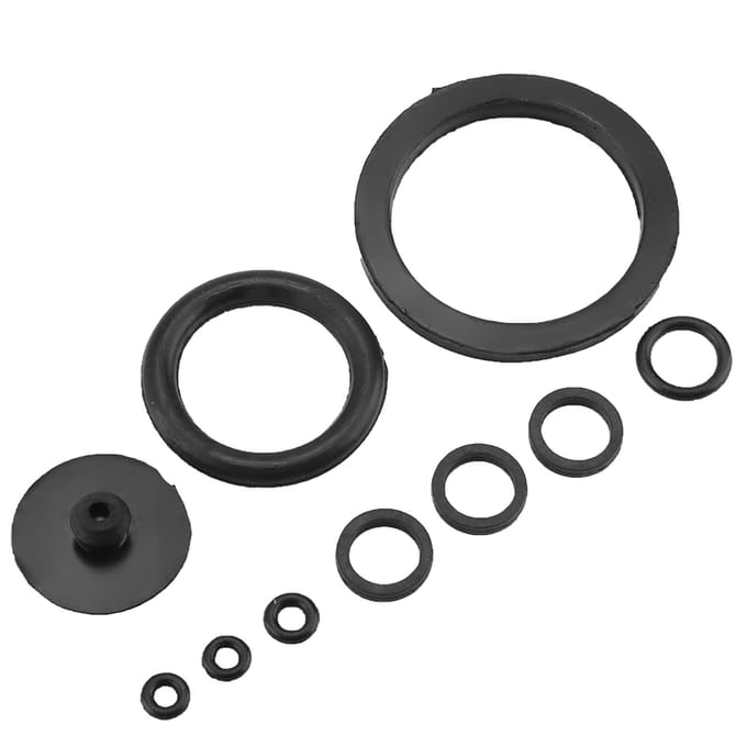 10 stuks Set Handige Duurzame Rubberen Afdichtring Essentiële Spuitaccessoires black