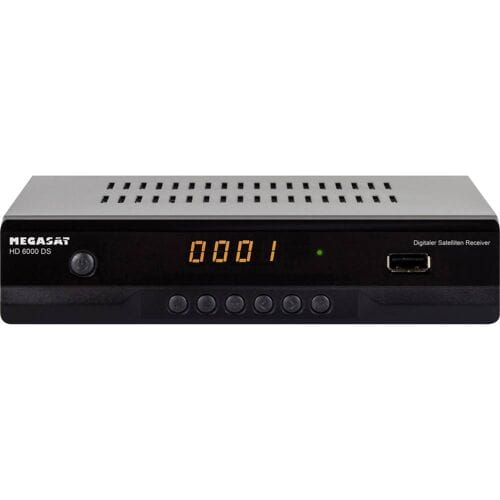 MegaSat HD 6000 DS HD-satellietreceiver Front-USB Aantal tuners: 1