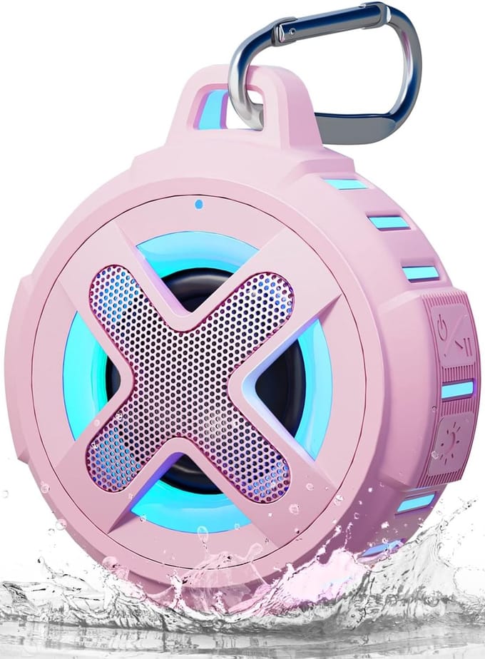 Draagbare Luidspreker - Waterdichte Speaker - Muziek Luisteren - IP67 Waterdicht - 10 Meter Bereik - Roze