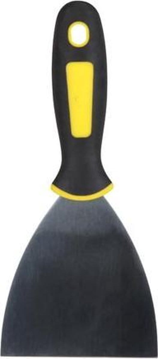 Toolland Plamuurmes 10 Cm Rvs Zwart/geel