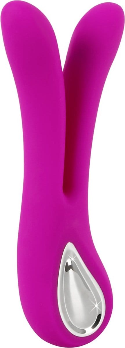 Dubbele Vibrator met Handvat - Roze