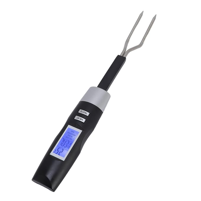 Digitale Temperatuurvork IP67 Waterdicht Direct Afleesbare Vleesthermometer Vork BBQ Benodigdheden black