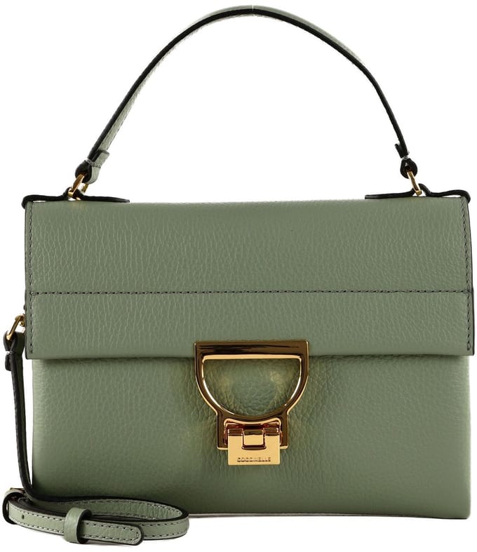COCCINELLE Leren handtas schoudertas Arlettis Handbag Greenery groene