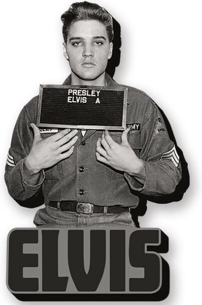 Magneet - Elvis Presley - Enlistment Photo Funky Chunky Magnet