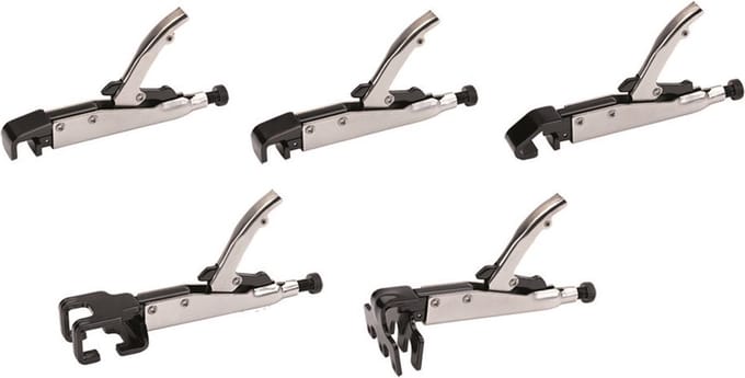 TELWIN - Lasklemmenset Automotive 5 stuks - KIT 5 WELDING CLAMPS FOR AUTOMOTIVE