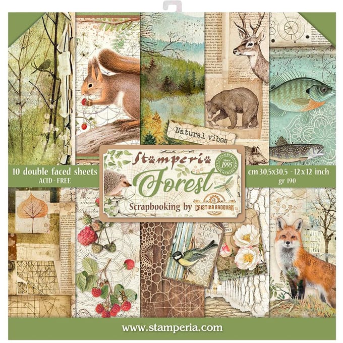 Scrapbook blok "Bos"