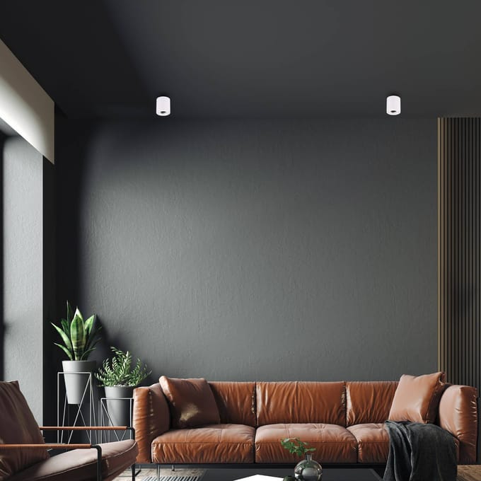 Eko-Light Plafondspot Bima, rond wit