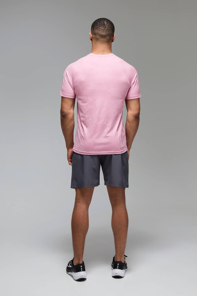 Men's Active Regular Fit Stretch Geweven 7inch Short | Charcoal | Size XS
