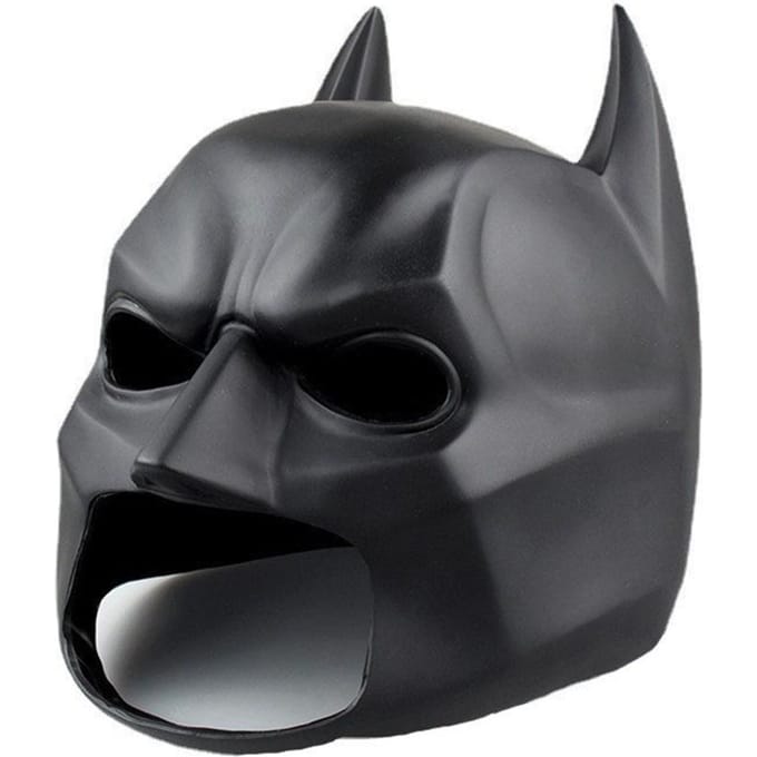 Superheld Batman Masker Zwart Hoofddeksel Halloween Kostuum Accessoire gray