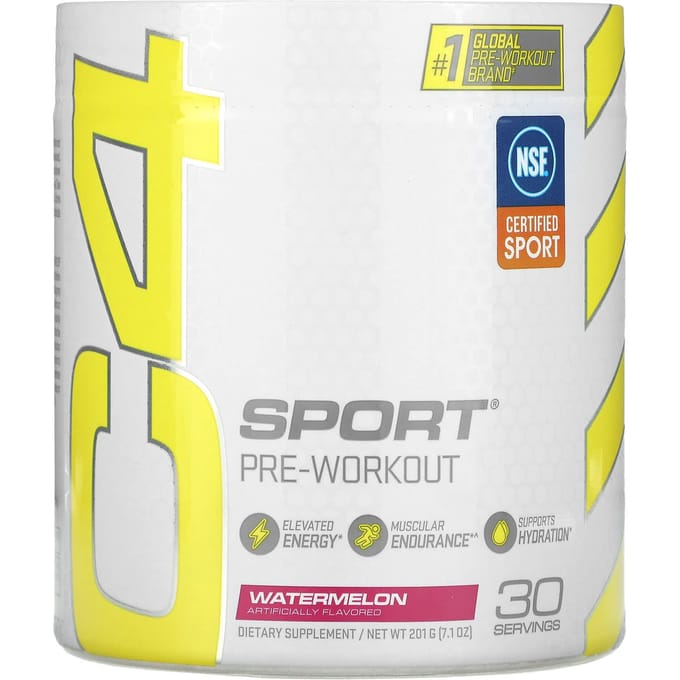 C4 / Cellucor, C4 Sports, Pré-entraînement, Saveur Pastèque, 201g (7.1oz)