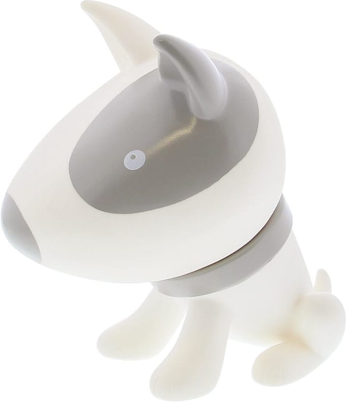 Hond "Pitty" spaarpot wit-cement