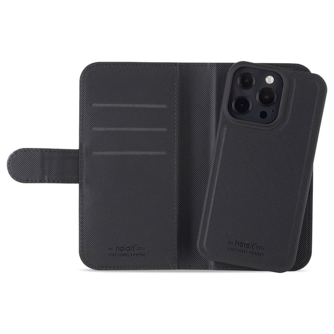 Holdit Wallet Case Magnet Plus geschikt voor Apple iPhone 13 Pro - Zwart