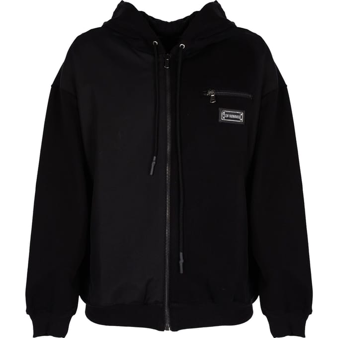 Les Hommes blouse Zip Hoodie Mannen zwart