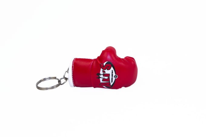 Ali's Fightgear sleutelhanger bokshandschoen kleur rood