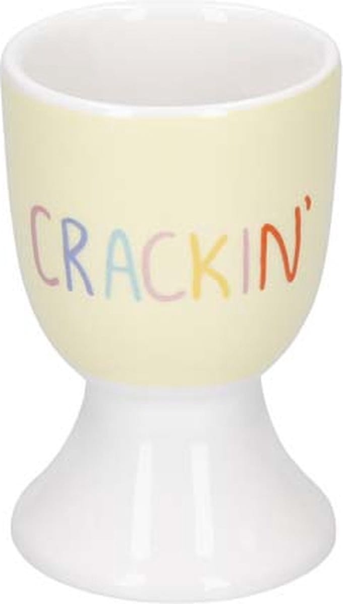 Eierdop, Crackin - Porselein - Geel - KitchenCraft | Soleada