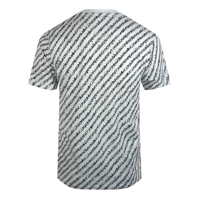 Cavalli Class Vetgedrukt Logo Script Wit T-shirt