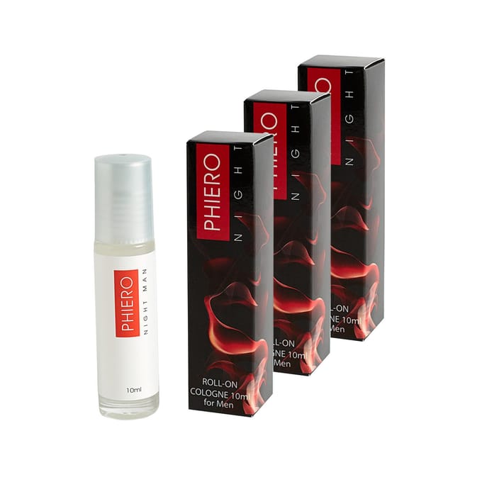 PHIERO NIGHT MAN, parfum met feromonen voor mannen 3 boxes