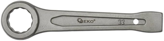 GEKO Ringmoersleutel - 22mm - Slagvast - Chroom-vanadium - Zware klussen