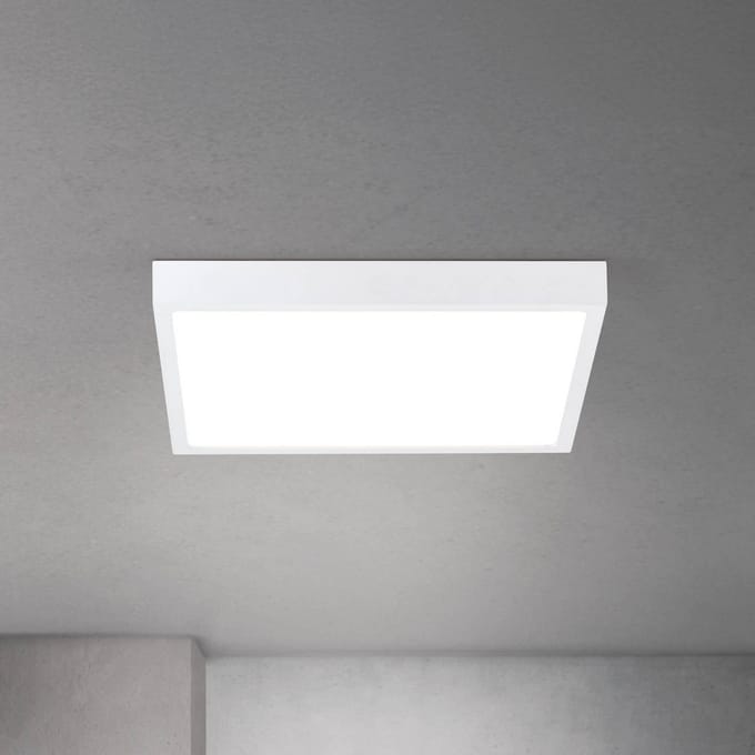 ORION LED plafondlamp Disc, wit Lengte 40 cm CCT Metaal/kunststof