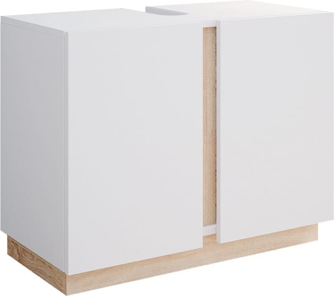 Vicco Gloria Wastafelonderkast – 70.4 x 55.5 cm met 2 deuren Wit