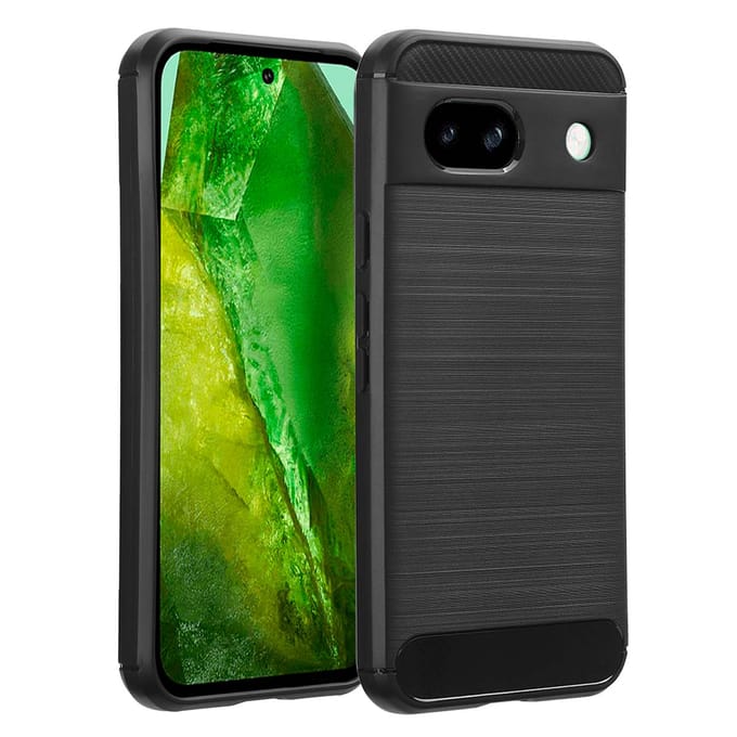imoshion Hoesje - Geschikt voor Google Pixel 8a - Brushed Backcover - Zwart