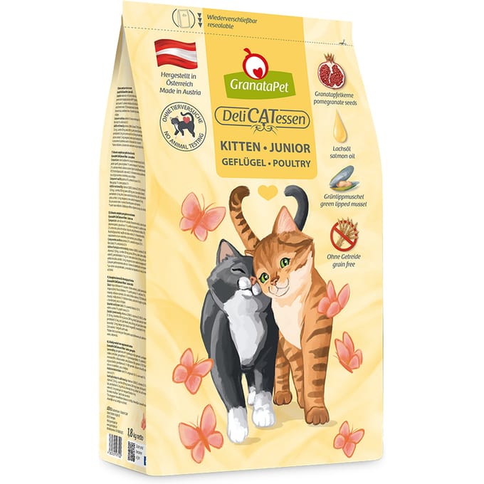 2x1,8kg GranataPet Kitten Gevogelte Kattenvoer