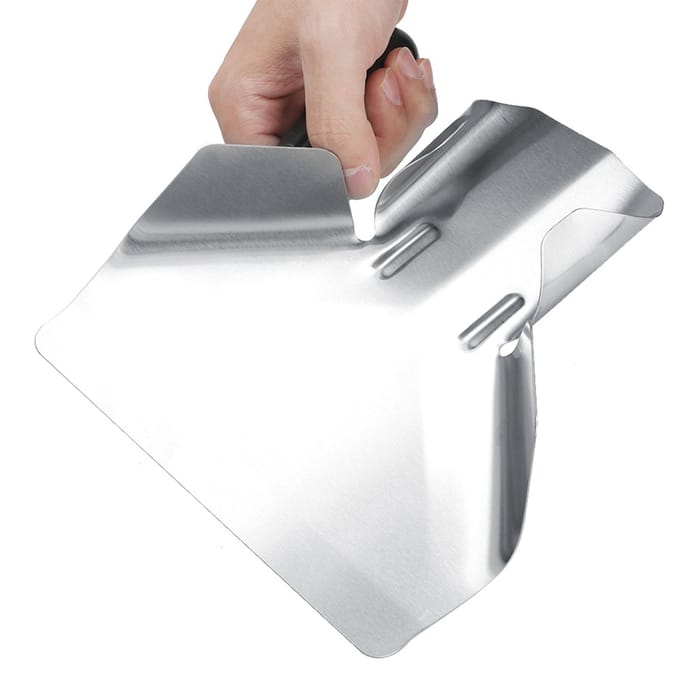 Multifunctionele Keuken Verdikte Roestvrij Staal Friet Schep Chips Zakvuller Schep gray