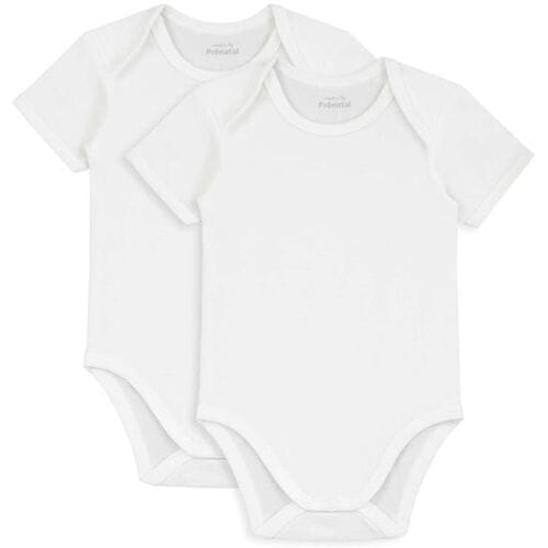 Prénatal basis romper 2 stuks White 74/80 unisex