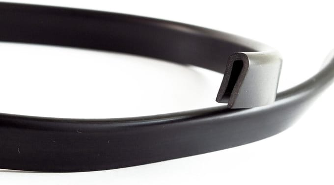 Randbescherming en Afdichtprofiel 1,5-3,0 mm - EPDM, Zwart, 3 m