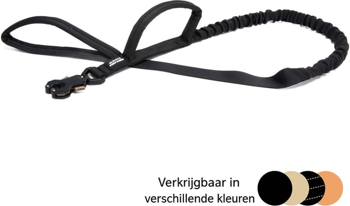 Always Prepared Pro Hondenriem - Elastisch - 120 cm - Zwart