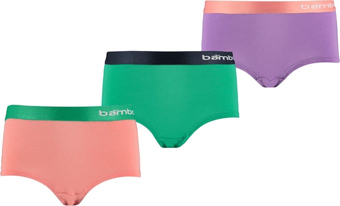 Apollo Meisjes Bamboe Hipster 3-Pack Multi Fashion Kleuren - Maat 110/116