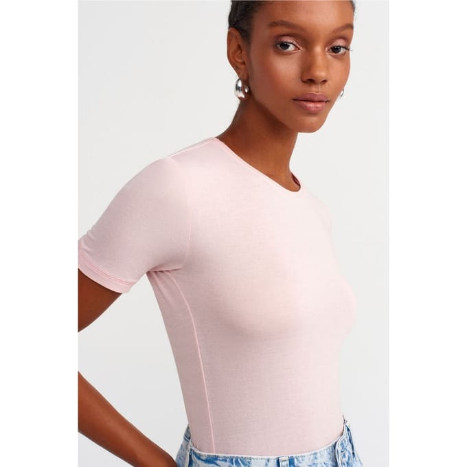 Dames Slim Fit Ronde Hals T-Shirt
