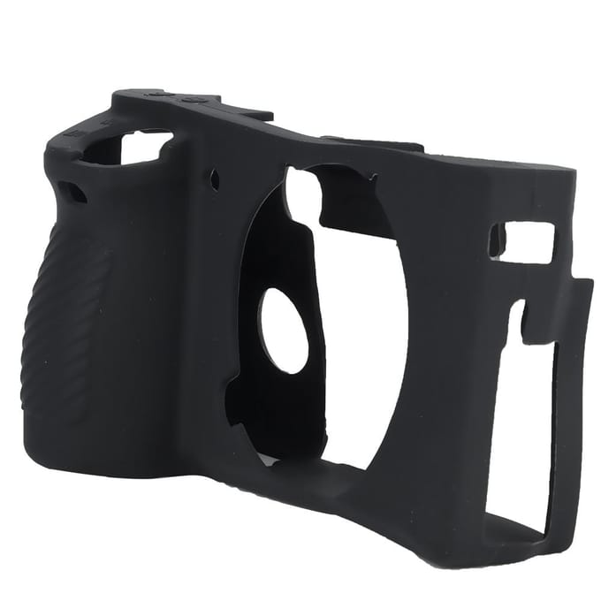Voor Sony A6500 Camerahoes Cover Duurzaam Zacht Siliconen Cover Beschermend(Zwart) zwart