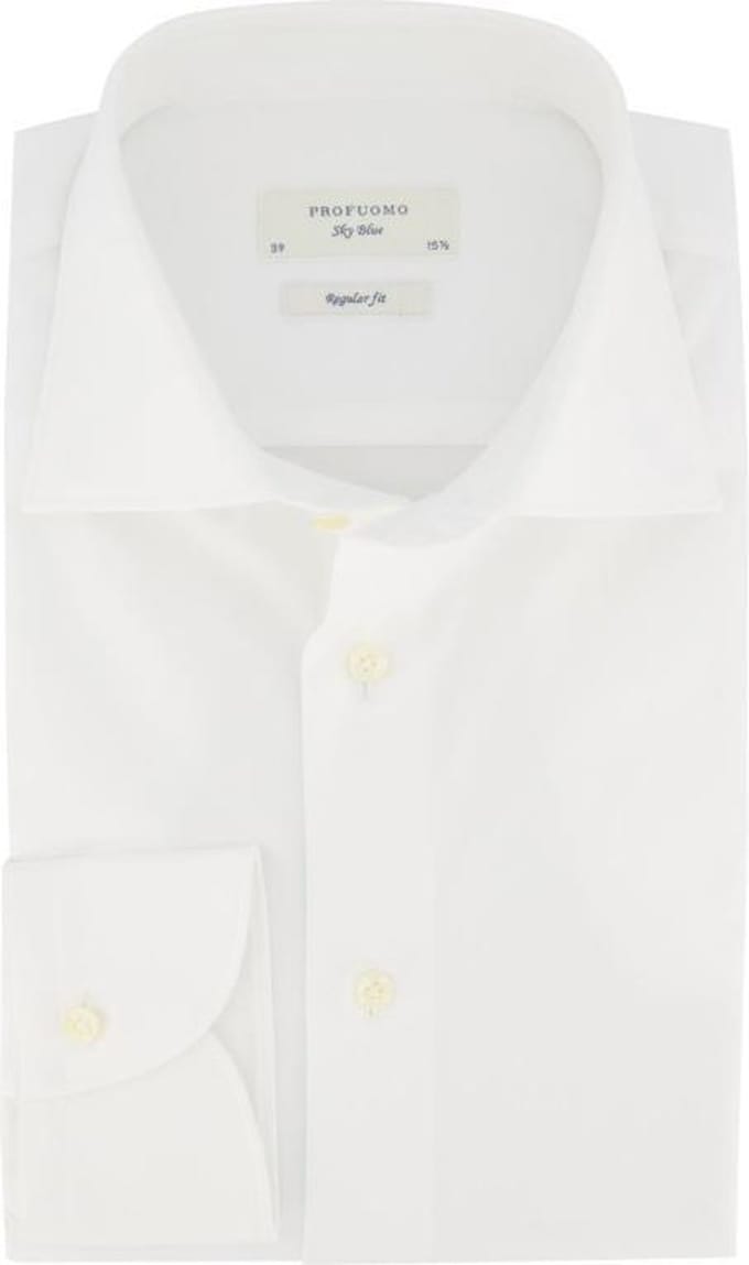 Profuomo Overhemd Heren Royal Twill No.1 Wit