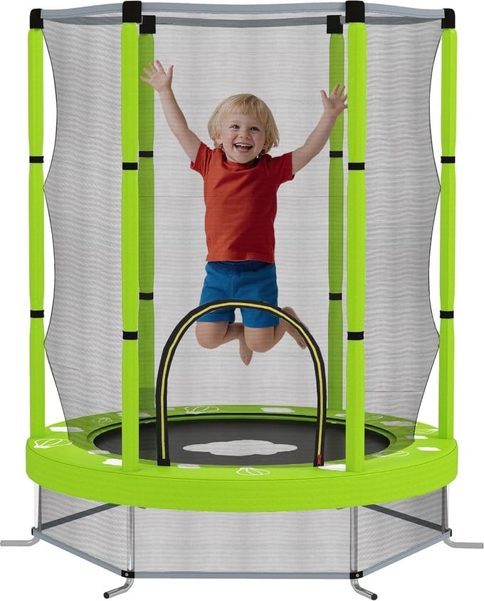 Kindertrampoline met Veiligheidsnet voor Binnen en Buiten