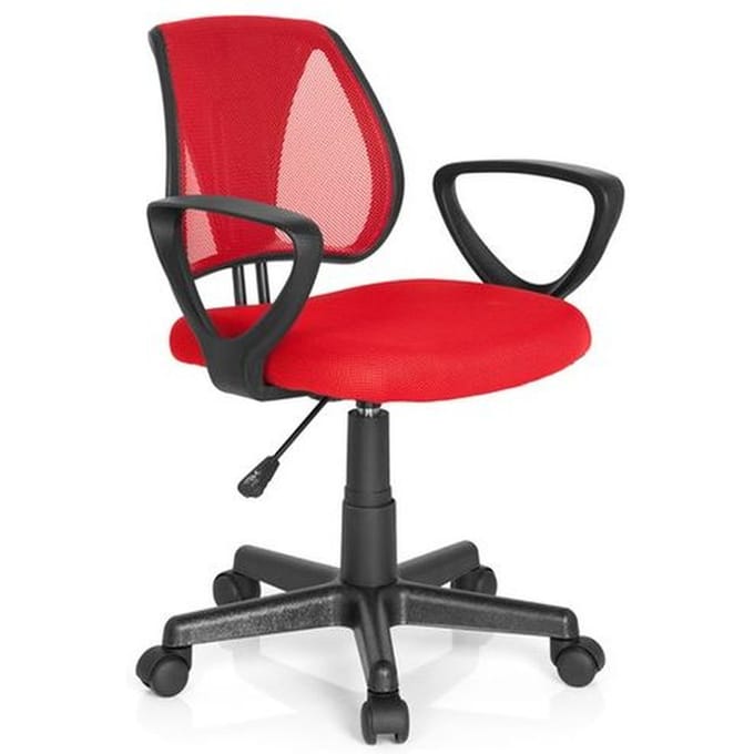 Kinder bureaustoel KIDDY CD Netstof rood hjh OFFICE
