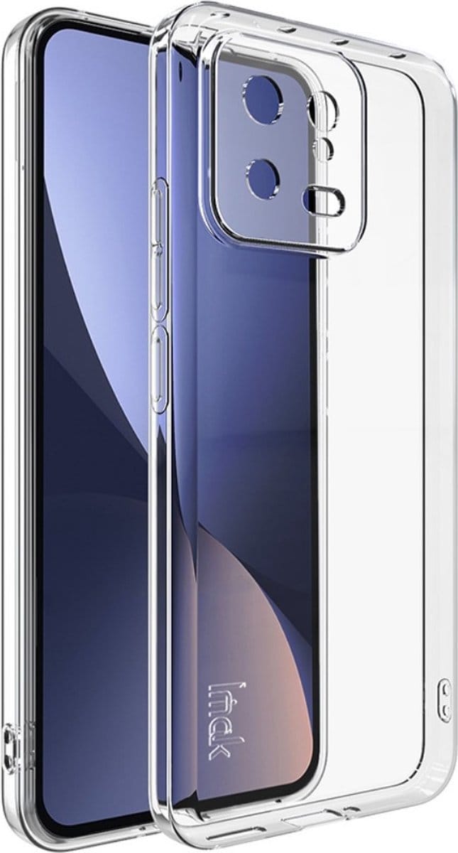 Lunso - Geschikt voor Xiaomi 13 - TPU Backcover hoes - Transparant