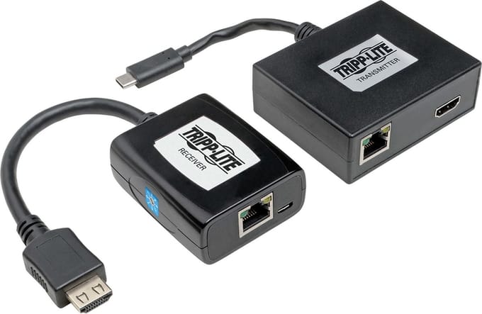 Tripp Lite U444-CAT-H audio/video extender AV-zender & ontvanger Zwart