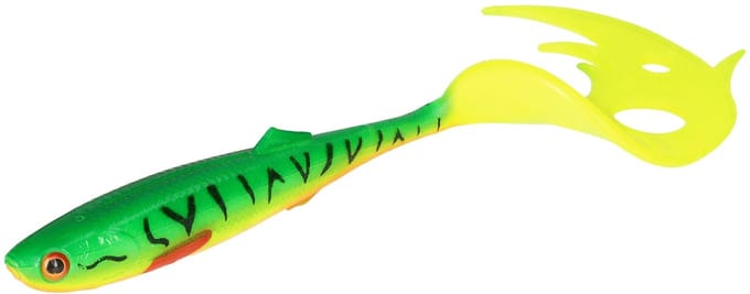 Snoek Shad 24 cm – 67 g – Sicario Pike Tail – Fire Tiger – Mikado