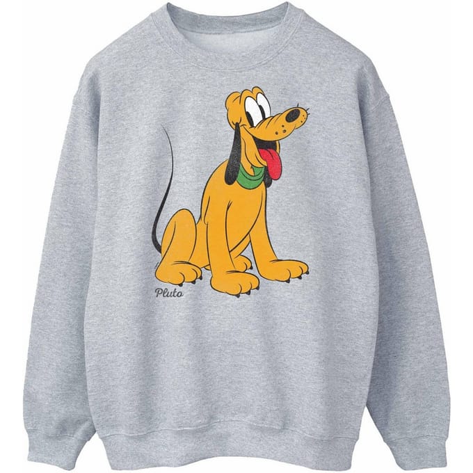 Disney Heren Klassiek Pluto Sweatshirt (Sportgrijs)