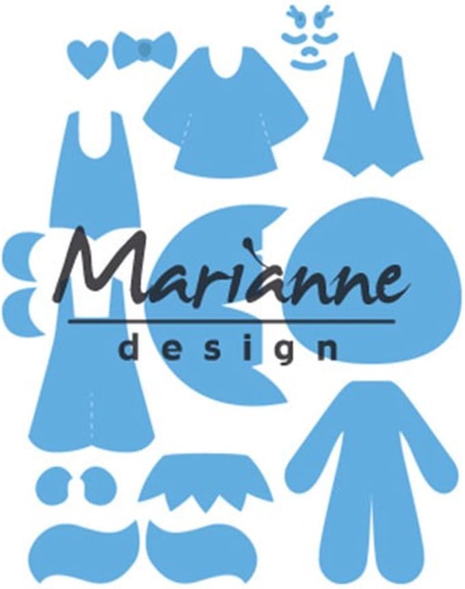 Marianne Design Creatables Snij en Embosstencil - Kim's Vriend