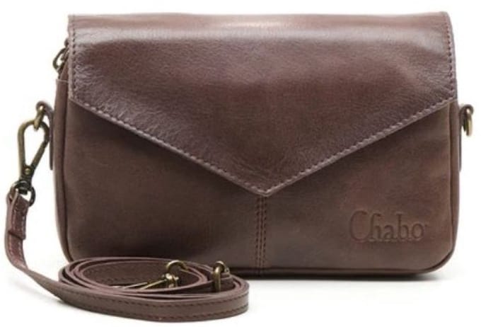 Chabo Bags - Rio Romy Plain - Crossbody - Leer - Donkerbruin