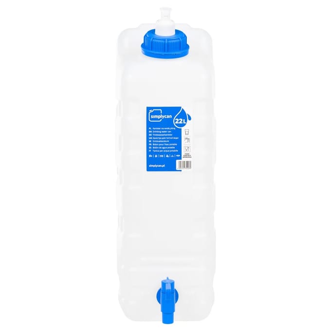 vidaXL - Watertank - met - kraan - en - zeepdispenser - 20 - L - kunststof