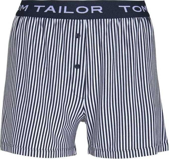 Tom Tailor - Pyjamashort met streeppatroon - Maat 38 - blue stripes